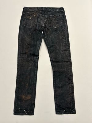 Jean Paul Gaultier FW2009 Velvet Stripe Waxed Denim Pants