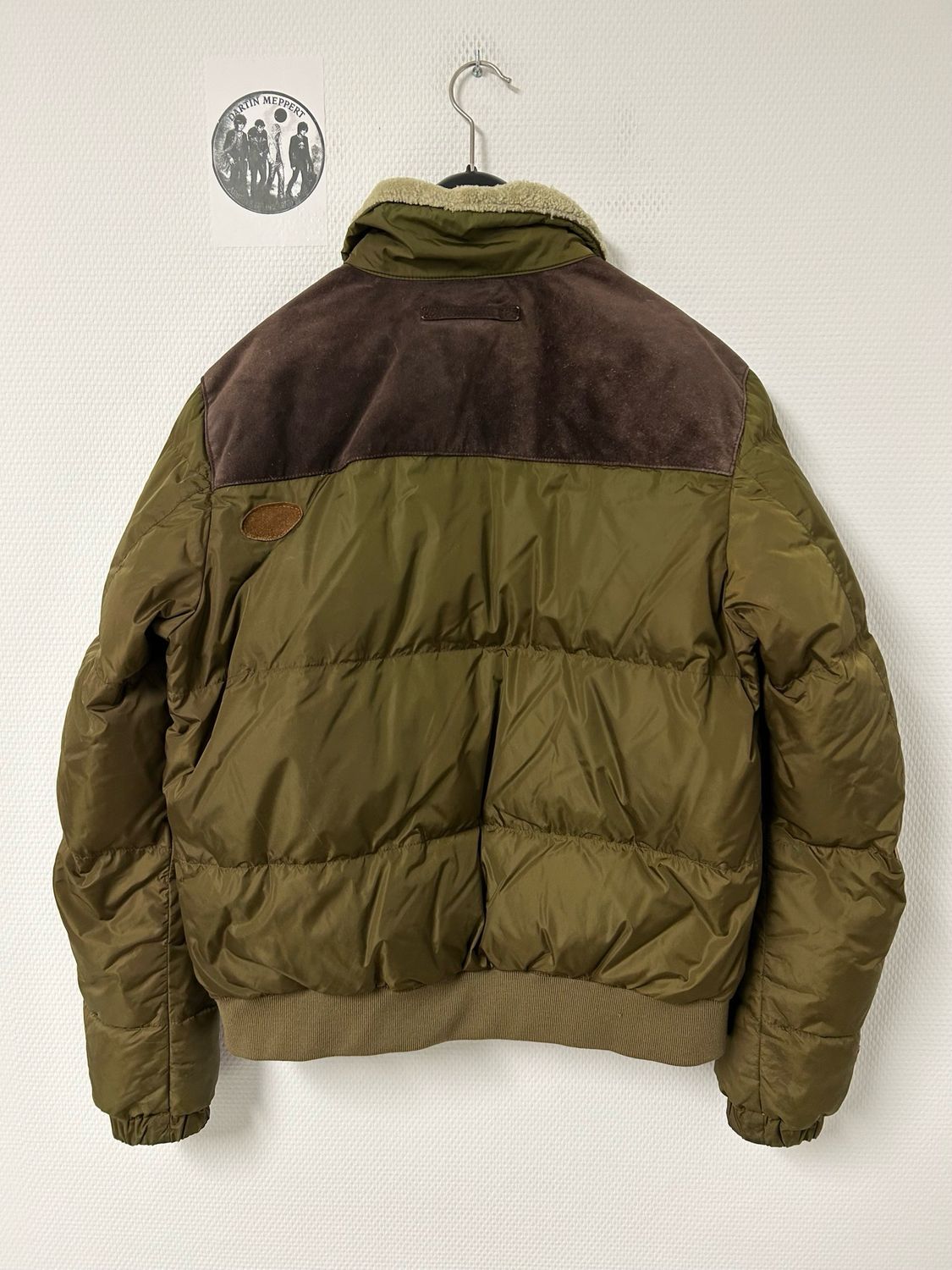 Prada FW2000 Shearling-Collar Puffer Bomber