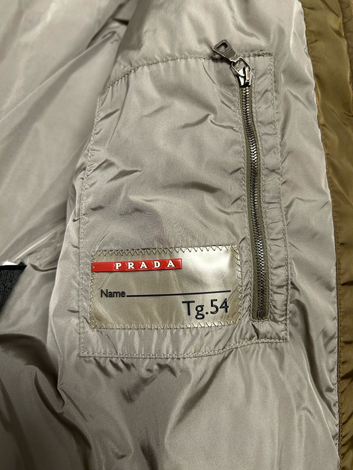 Prada FW2000 Shearling-Collar Puffer Bomber