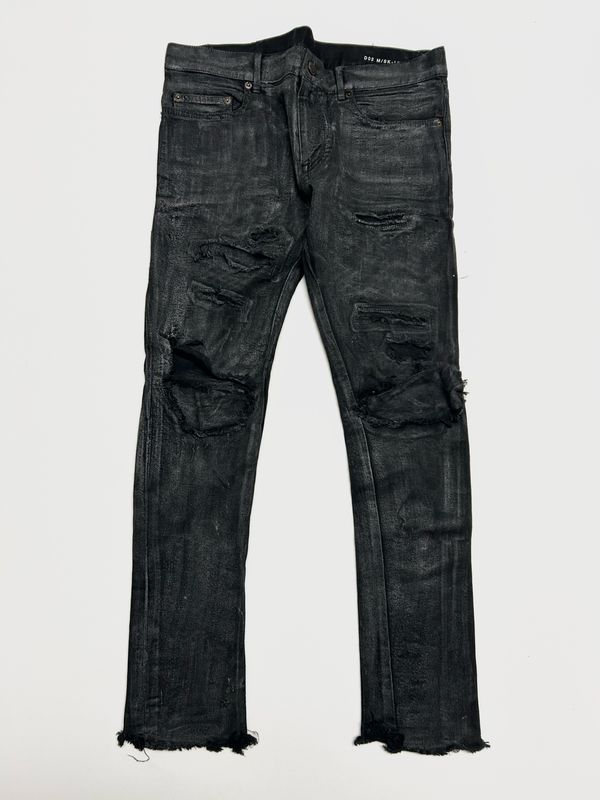 Saint Laurent Paris by Hedi Slimane 2014 D02 M/SK-LW Waxed Distressed Denim