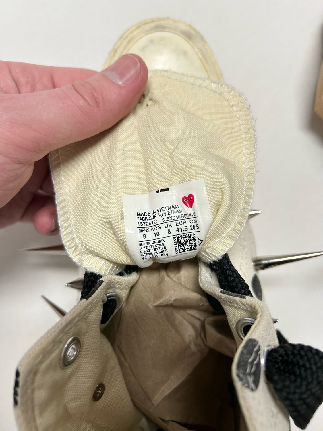 Comme des Garçons PLAY Custom Chuck Taylor All Star Hi