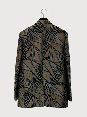 Saint Laurent Paris by Hedi Slimane FW14 Sample Geometric Metal Embroidered Tuxedo