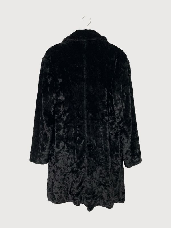 Saint Laurent Paris by Hedi Slimane FW16 Sample Fur Coat Double Breasted