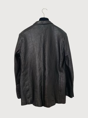 Saint Laurent Paris by Hedi Slimane SS16 Runway Sample Python Skin Leather Jacket