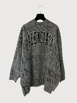 Balenciaga by Demna Gvasalia 2019 All-Over Logo Knit