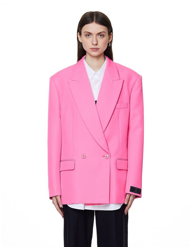 Vetements by Guram Gvasalia 2020 Oversized Blazer Pink