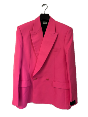Vetements by Guram Gvasalia 2020 Oversized Blazer Pink
