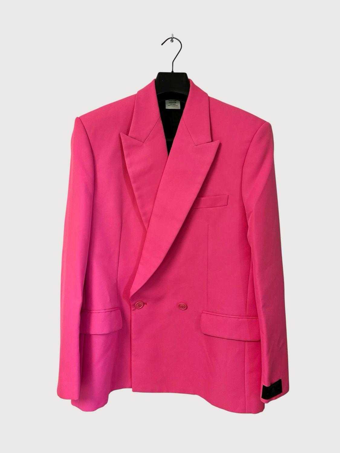 Vetements by Guram Gvasalia 2020 Oversized Blazer Pink