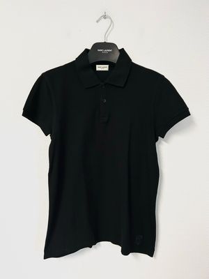 Saint Laurent Paris by Hedi Slimane 2017 Embroidered Logo Polo