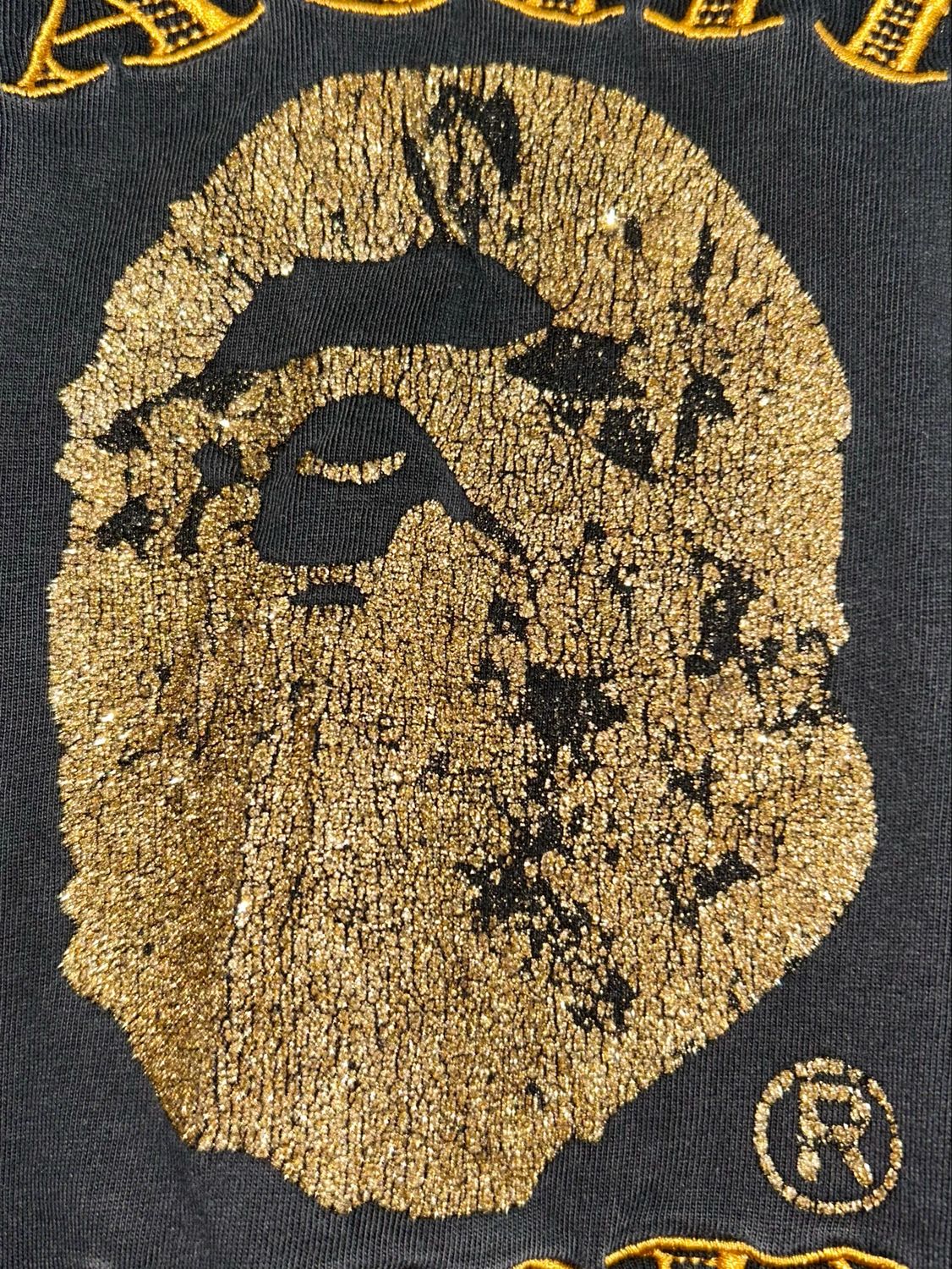 Bape  2003 Gold Plated Logo Tee