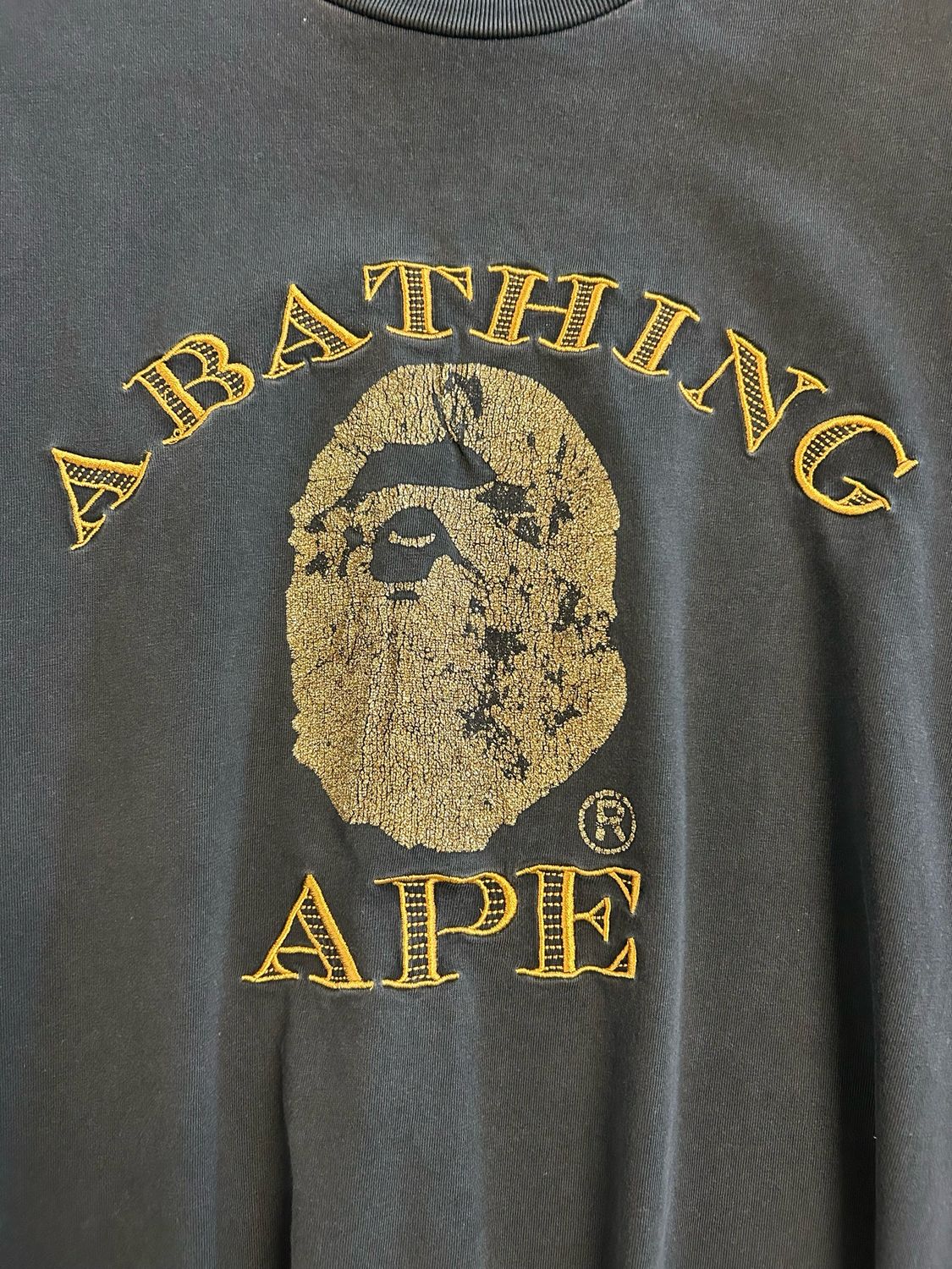 Bape  2003 Gold Plated Logo Tee