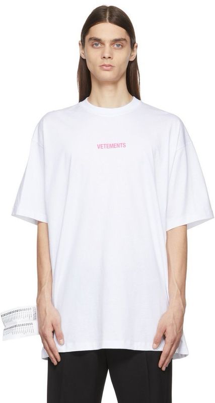 Vetements by Demna Gvasalia Limited Edition Pink Logo T-Shirt