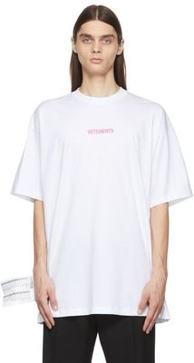 Vetements by Demna Gvasalia Limited Edition Pink Logo T-Shirt