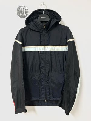 Prada Sport by Miuccia Prada SS2004 Reflective Trim Hooded Nylon Jacket