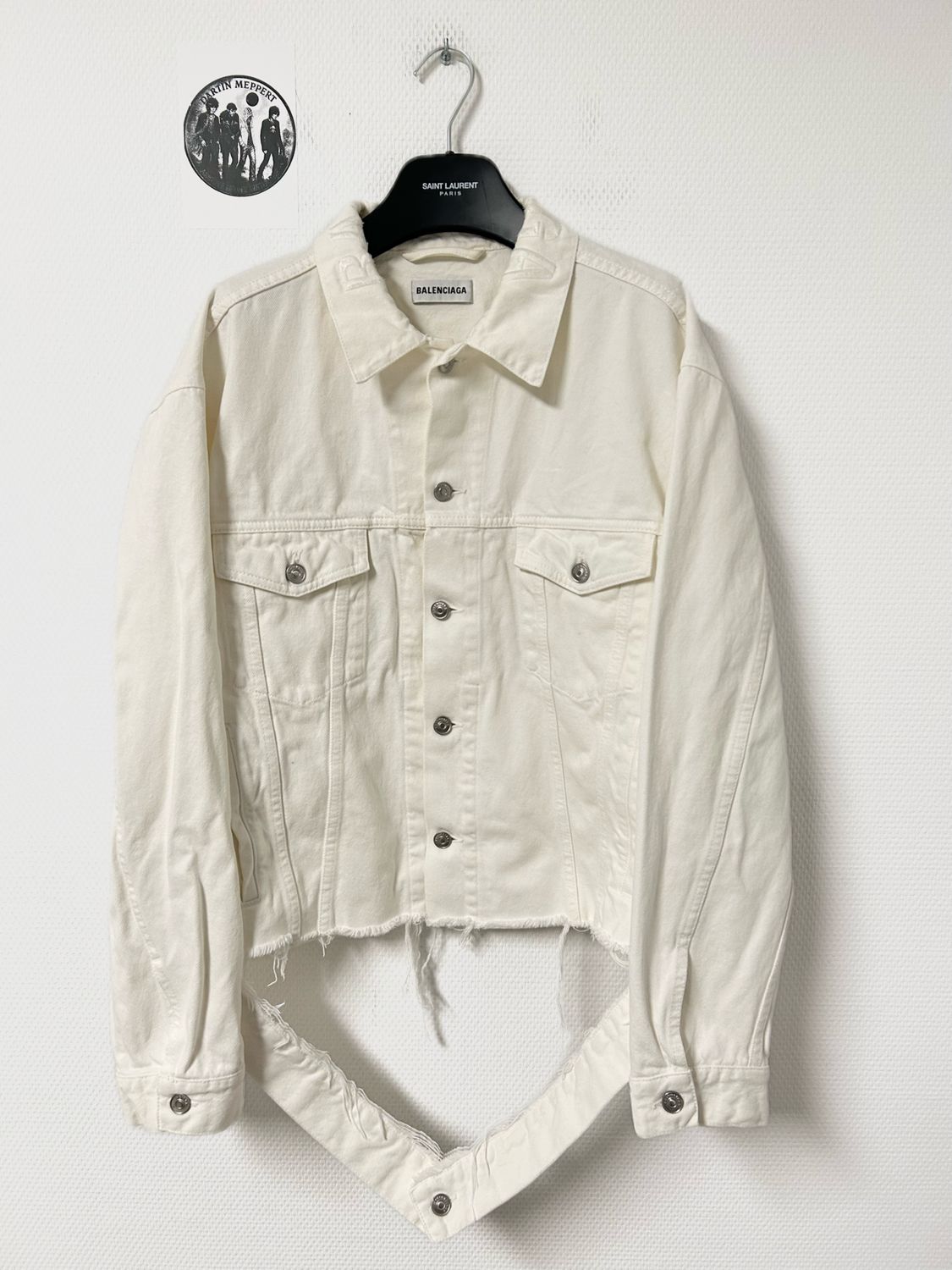 Balenciaga by Demna Gvasalia  SS2018 Distressed Denim Jacket