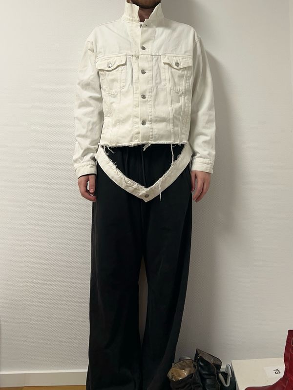 Balenciaga by Demna Gvasalia  SS2018 Distressed Denim Jacket