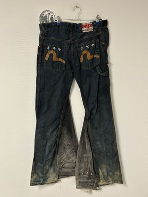 Evisu by Hidehiko Yamane 2000s Spiked Custom Flared Denim