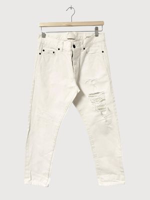 Saint Laurent Paris SS18 Distressed Skinny Jeans