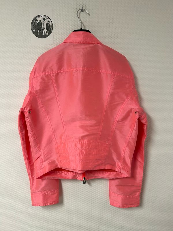 Vivienne Westwood SS2009 Neon Pink Moto Silk Jacket