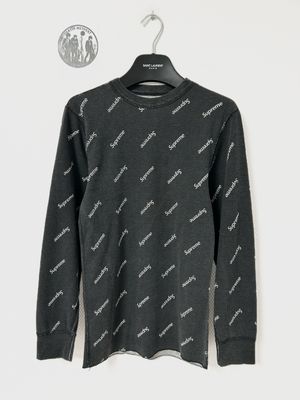 Supreme FW2019 All-Over Logo Thermal Long Sleeve