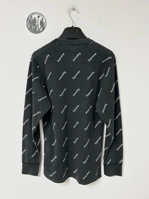 Supreme FW2019 All-Over Logo Thermal Long Sleeve
