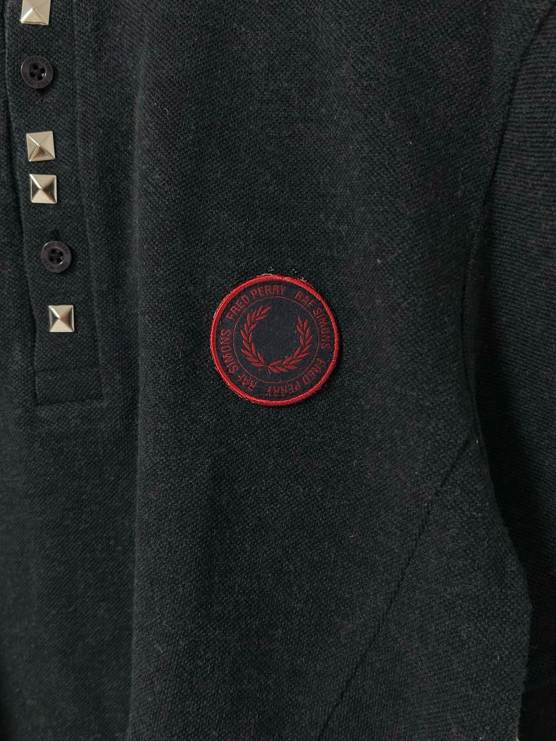 Raf Simons FW2012 Studded Collar Polo Shirt