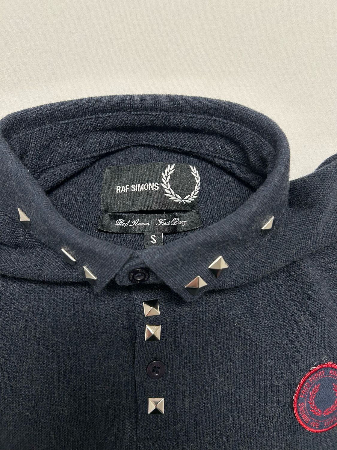 Raf Simons FW2012 Studded Collar Polo Shirt