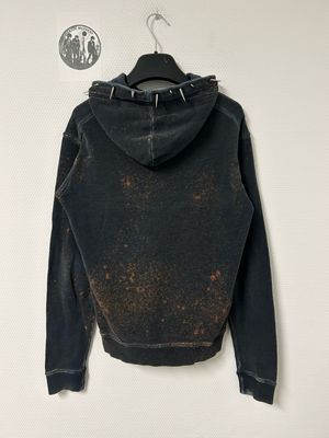 Dsquared2 by Dean &amp; Dan Caten FW2015 Rebel Spiked Bleach-Dyed Hoodie