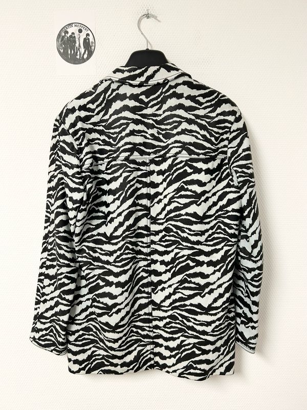 Saint Laurent by Hedi Slimane SS2016 1/1 Sample Zebra Leather Blazer