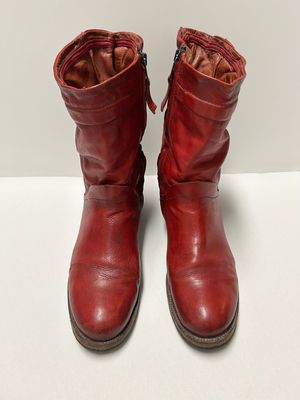 A.S.98 Oxblood Buckle Boots