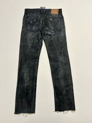 Dolce & Gabbana 2000s Custom Studded Distressed Denim