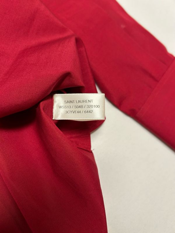Saint Laurent Paris by Hedi Slimane SS2013 1/1 Sample Red Shirt