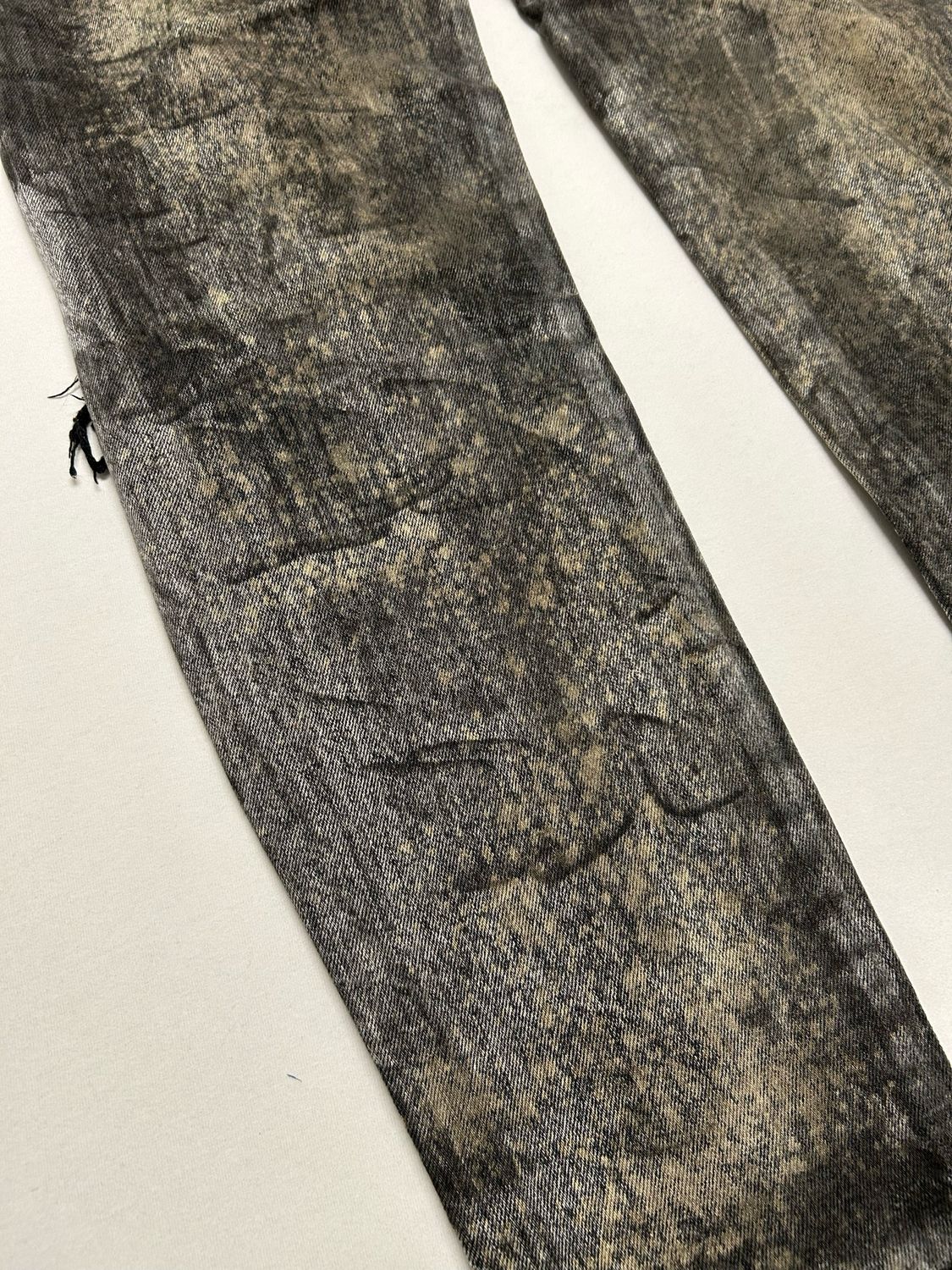 Saint Laurent Paris by Anthony Vaccarello FW2017 Reworked Distressed Denim