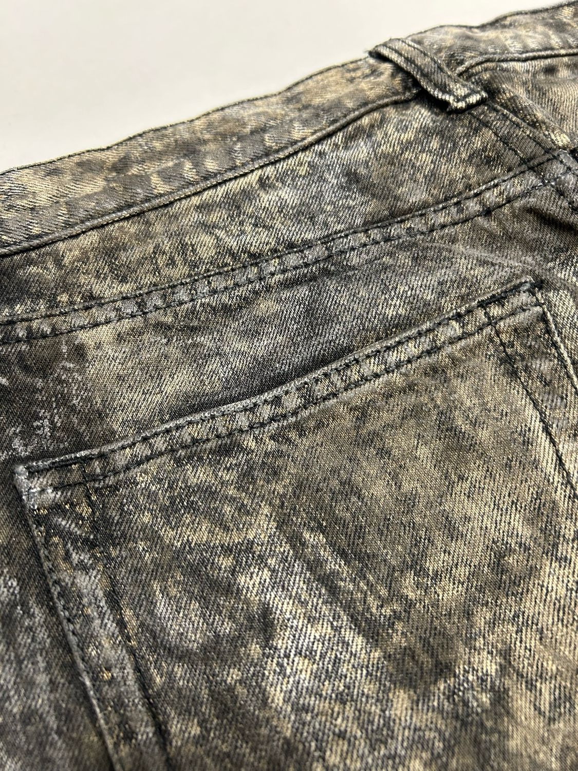 Saint Laurent Paris by Anthony Vaccarello FW2017 Reworked Distressed Denim