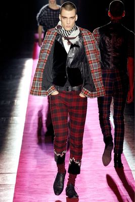 Haider Ackermann FW2017 Acid Burn Patchwork Plaid Tartan Pants