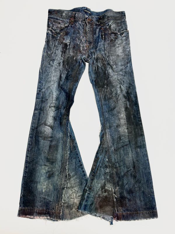 Dolce &amp; Gabbana 2003 Reworked Flared Denim