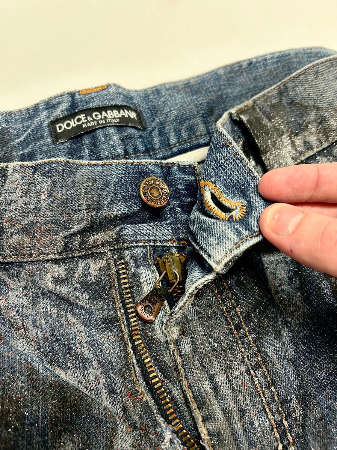 Dolce &amp; Gabbana 2003 Reworked Flared Denim