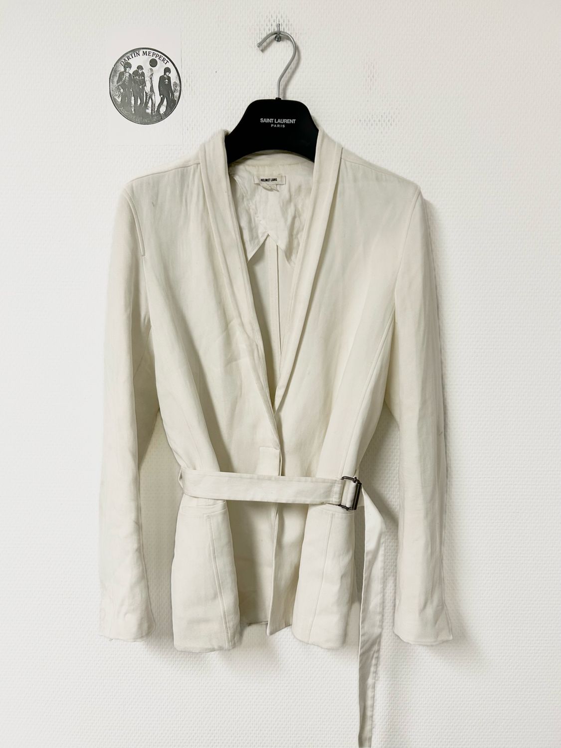 Helmut Lang SS2017 Belted Tailored Jacket