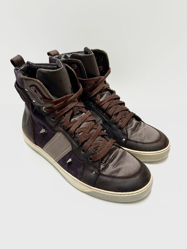 Lanvin  SS2010 Purple High-Top Sneakers Reworked