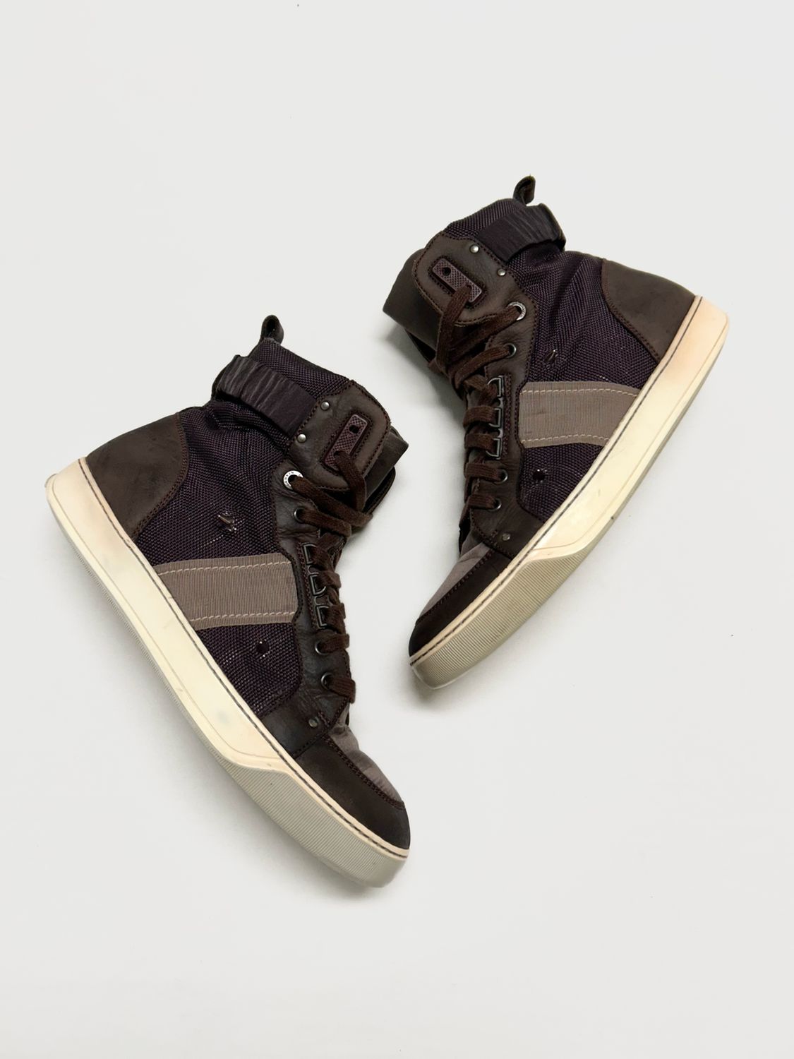 Lanvin  SS2010 Purple High-Top Sneakers Reworked