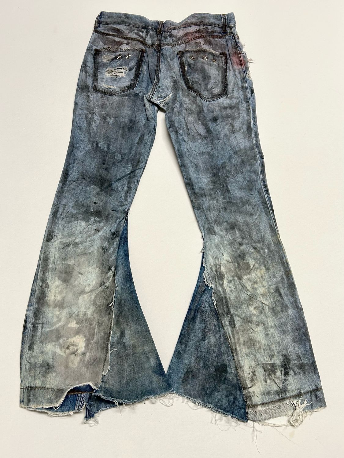 Dolce &amp; Gabbana  2004 Reworked Flared Denim Jeans