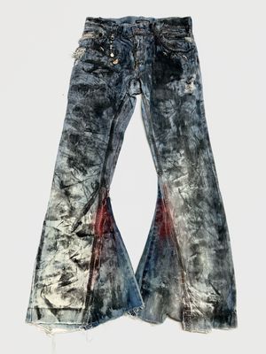 Dolce & Gabbana 2004 Reworked Flared Denim Jeans Dolce & Gabbana 2004 Reworked Flared Denim Jeans