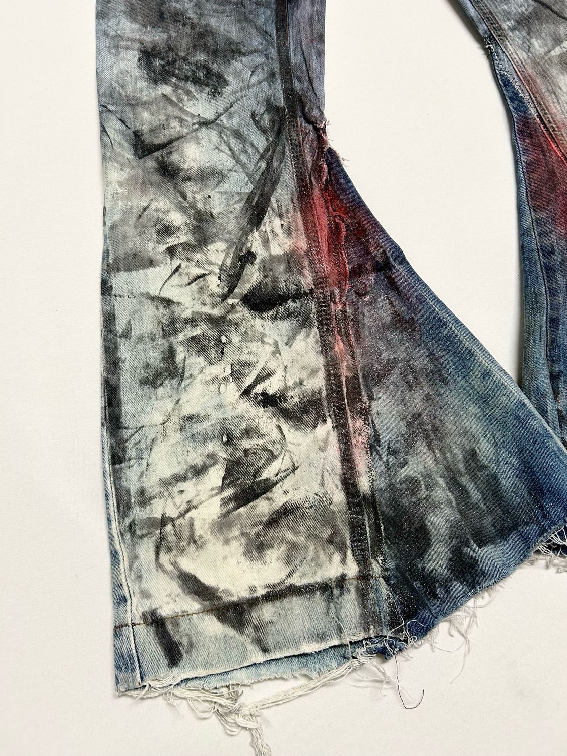 Dolce &amp; Gabbana  2004 Reworked Flared Denim Jeans