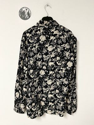 Saint Laurent Paris by Anthony Vaccarello 2021 Floral Silk Shirt
