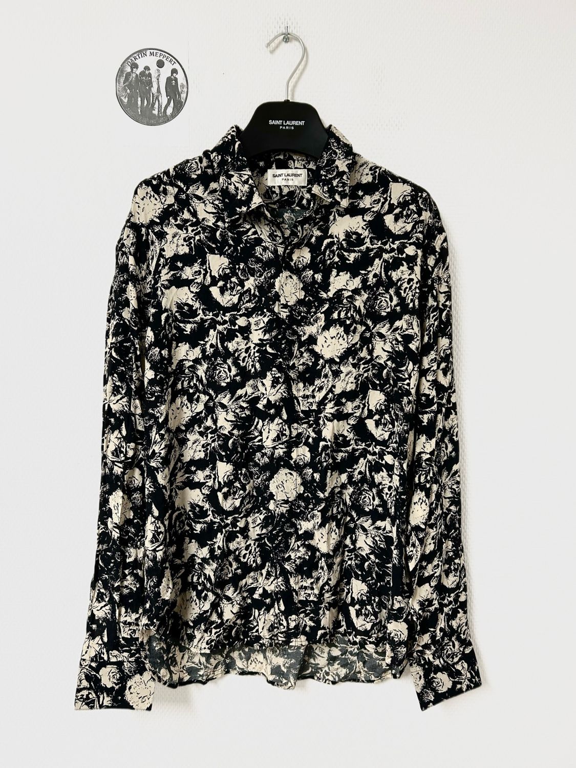 Saint Laurent Paris by Anthony Vaccarello 2021 Floral Silk Shirt