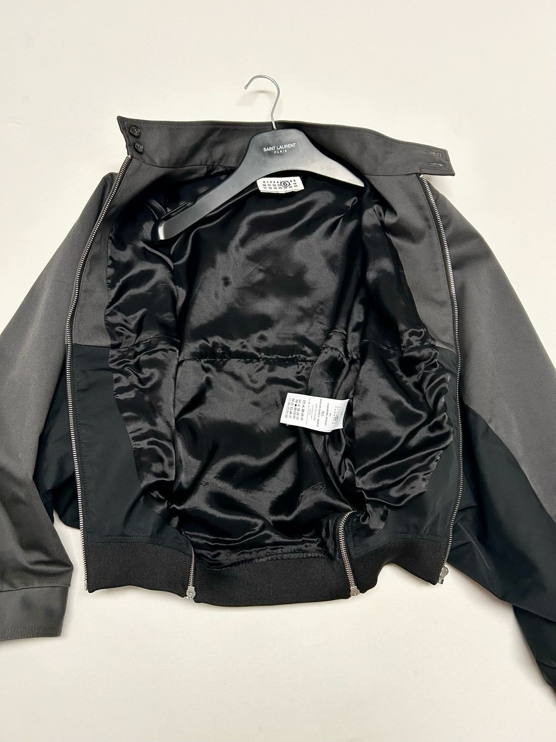 Maison Martin Margiela SS2026 Mirrored Two-Tone Zip Jacket