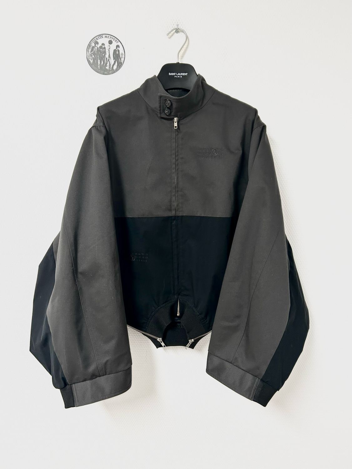 Maison Martin Margiela SS2026 Mirrored Two-Tone Zip Jacket