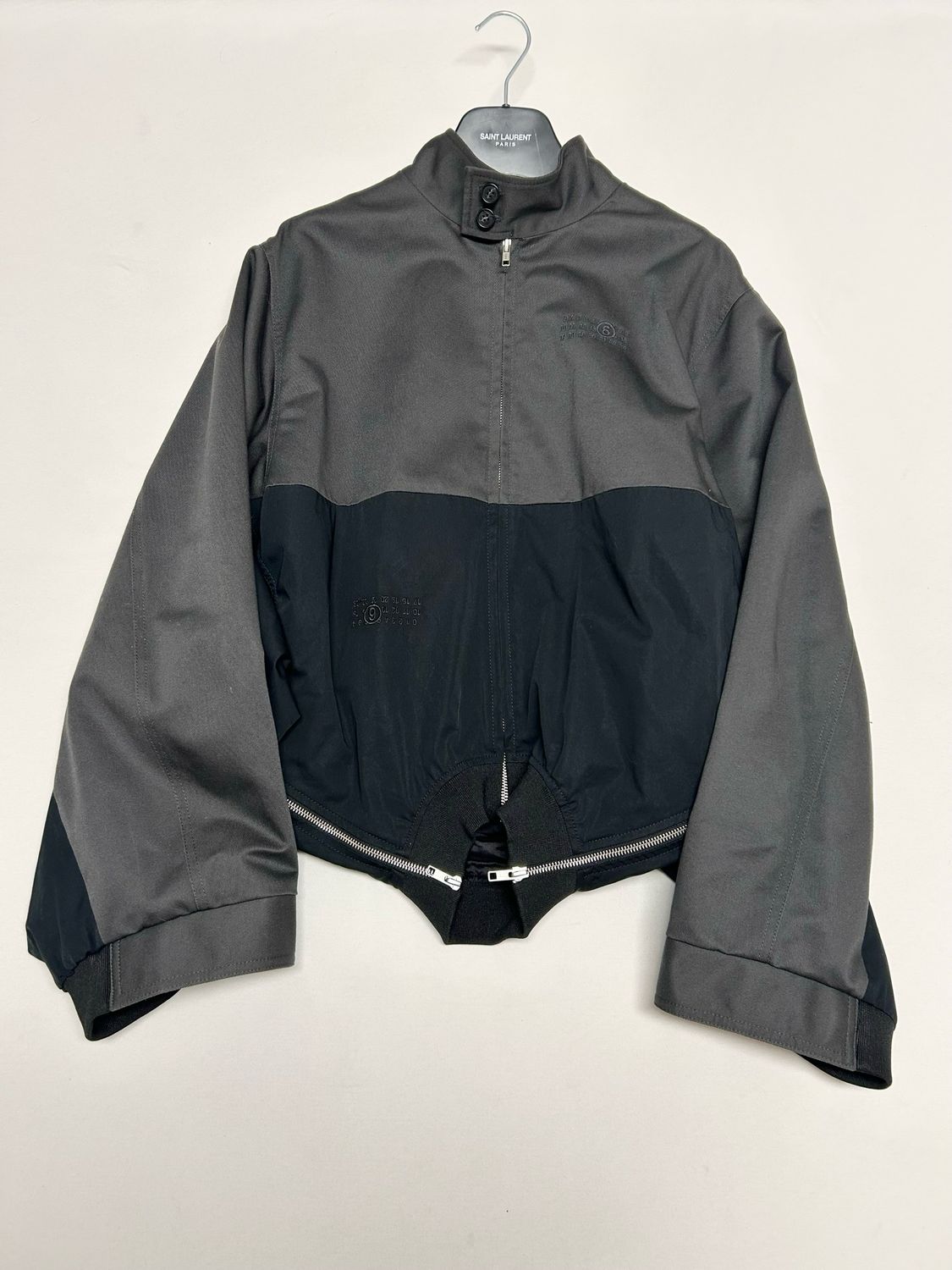 Maison Martin Margiela SS2026 Mirrored Two-Tone Zip Jacket