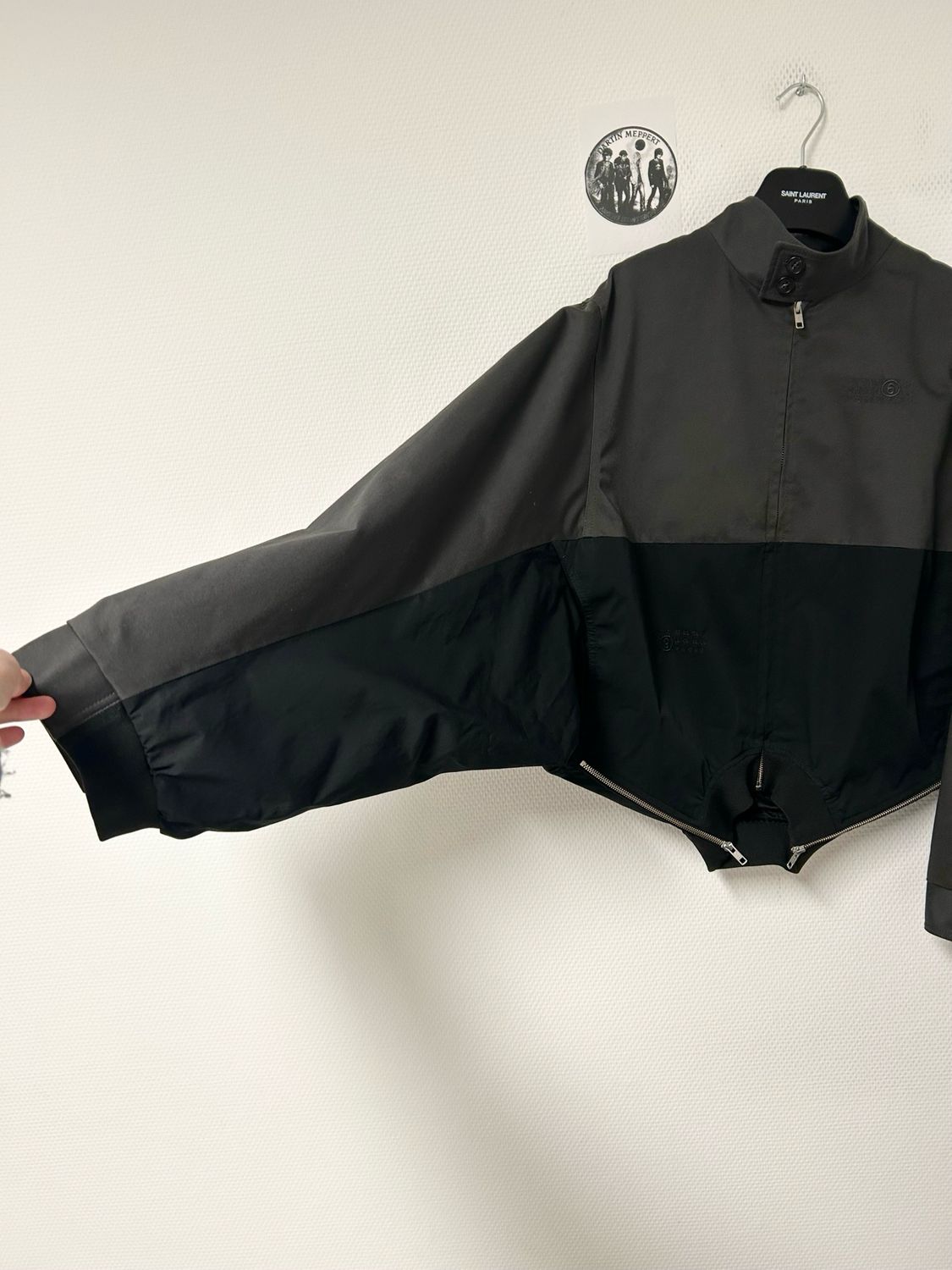 Maison Martin Margiela SS2026 Mirrored Two-Tone Zip Jacket