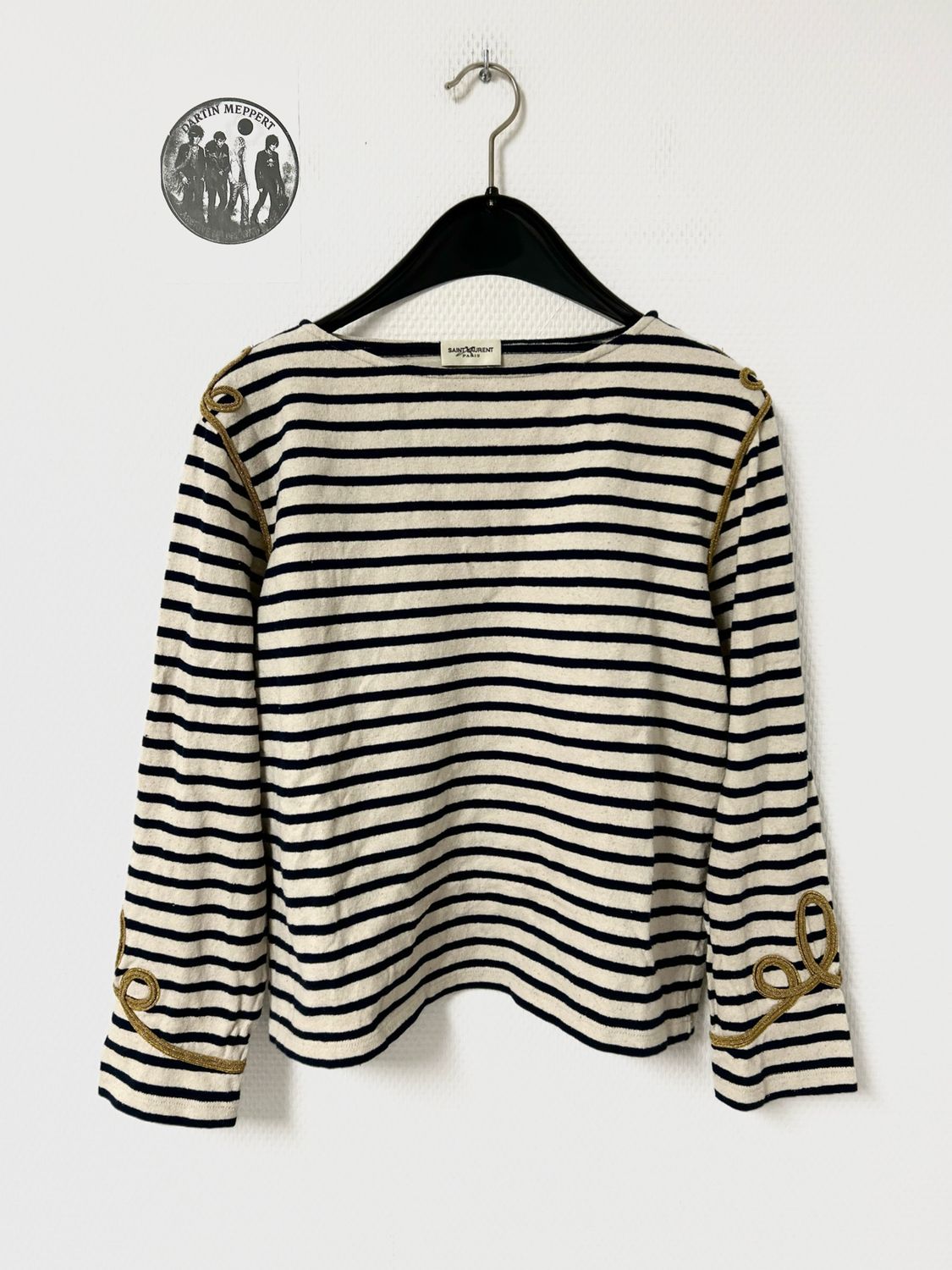 Saint Laurent Paris by Anthony Vaccarello FW2019 1/1 Sample Breton Sailor Knit